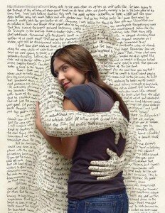Book Hugging Girl